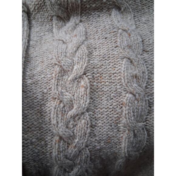 Margaret OLeary Quiet Luxury Womens Small Wool Cashmere Cable Knit Prep Sweater - Picture 13 of 14